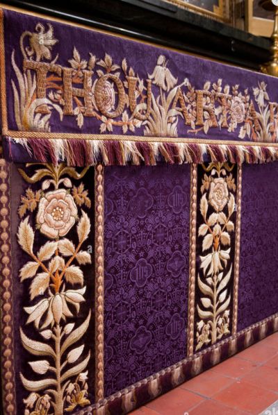 Catholic Altars with embroidery